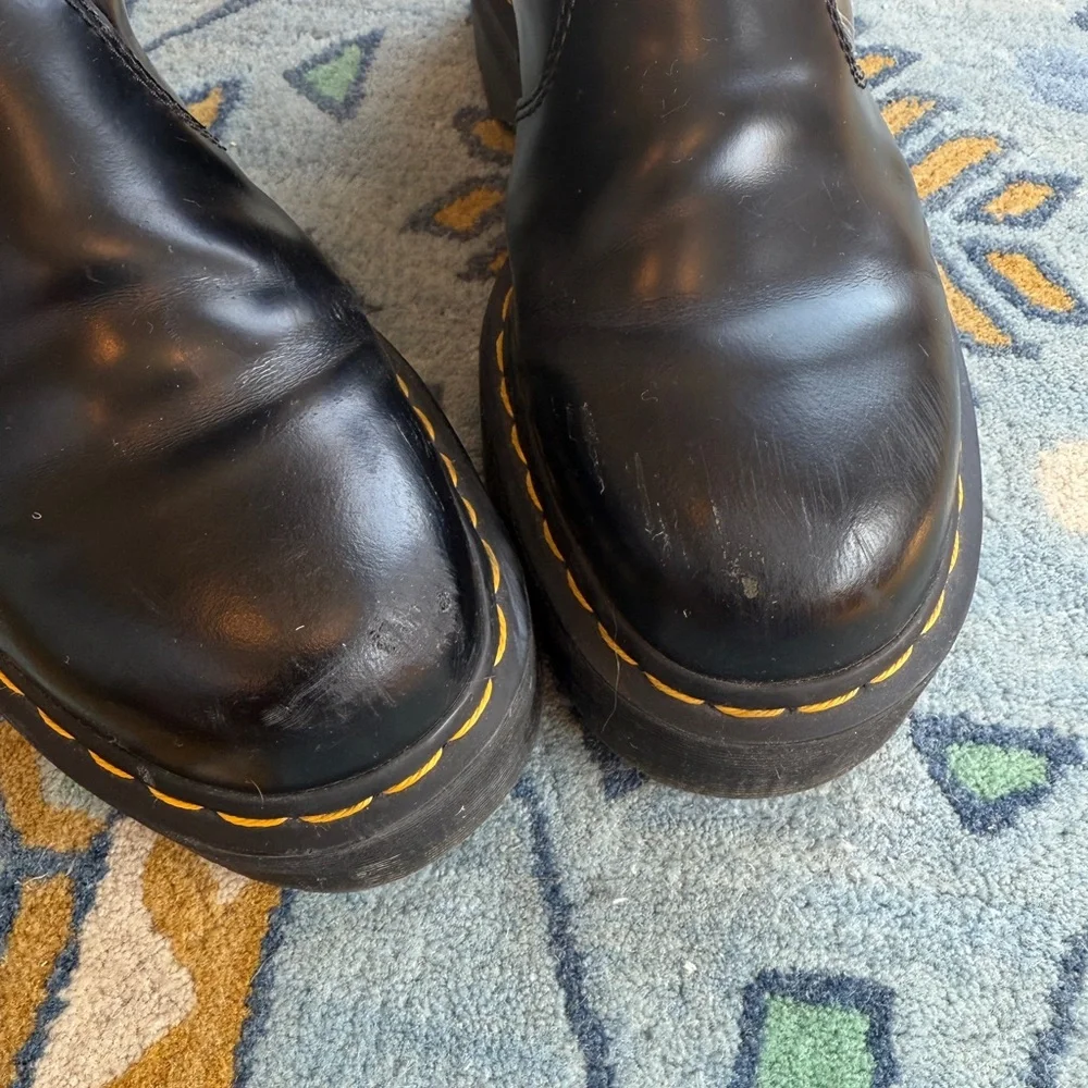 Dr Martens 2976 SMOOTH LEATHER PLATFORM CHELSEA BOOTS - Picture 5 of 5